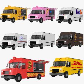 Freightliner Trucks Collection 3D model